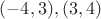 $(-4,3), (3,4)$