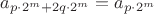 $a_{p \cdot 2^m + 2q \cdot 2^m} = a_{p \cdot 2^m}$