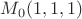 $M_0(1,1,1)$