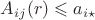 $A_{i j}(r) \leqslant a_{i \star}$