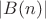$|B(n)|$