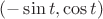 $(-\sin t,\cos t)$