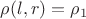 $\rho(l,r)=\rho_1$