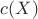 $c(X)$