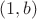 $(1, b)$