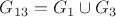 $G_{13}=G_1\cup G_3$
