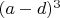$(a-d)^3$