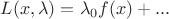 $L(x,\lambda)=\lambda_0f(x)+...$