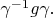 $\gamma^{-1}g\gamma.$
