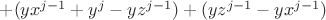 $+(yx^{j-1}+y^j- yz^{j-1})+(yz^{j-1}-yx^{j-1})$