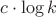 $c\cdot \log k$