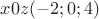 $x0z (-2;0;4)$