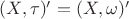 $(X,\tau)' = (X,\omega)'$ $(X,\tau)' = (X,\omega)'$