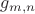 $g_{m, n}$
