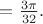 $=\frac{3\pi}{32}.$