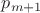 $p_{m+1}$