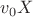 $v_0X$