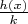 $\frac{h(x)}{k}$