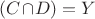 $(C\!\cap\!D)=Y$