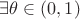 $\exists \theta\in (0,1)$