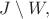 $J \setminus W,$