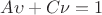 $A\upsilon + C\nu = 1$