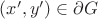 $(x',y')\in \partial G$