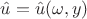 $\hat{u}=\hat{u}(\omega,y)$