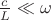 $\frac{c}{L}\ll \omega$