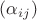 $(\alpha_{ij})$