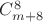 $C_{m+8}^8$