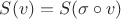 $S(v) = S(\sigma\circ v)$
