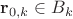 $\mathbf r_{0,k}\in B_k$