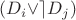 $(D_i\vee \rceil D_j)$