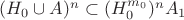 $(H_0\cup A)^n\subset (H_0^{m_0})^nA_1$