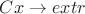 $ Cx \to extr $ $ Cx \to extr $