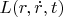 $L(r,\dot{r},t)$
