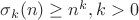 $\sigma_k(n) \geq n^k,k>0$