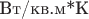 $\text{Вт/кв.м*К}$