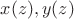 $x(z),y(z)$
