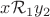 $x\mathcal{R}_1y_2$
