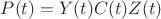 $P(t)=Y(t)C(t)Z(t)$