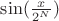 $\sin(\frac{x}{2^N})$
