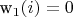 w_1(i)=0