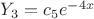 $Y_3чн=c_5e^{-4x}$