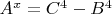 $A^x=C^4-B^4$