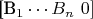 [B_1 \cdots B_n \ 0]