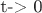 t-> 0