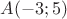 $A(-3; 5)$