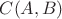 $C(A,B)$